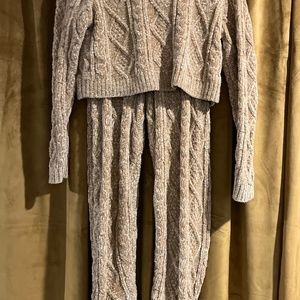 PAC SUN  TWO PIECE LOVE BY LOTTIE MOSS. Top and bottom cable knit